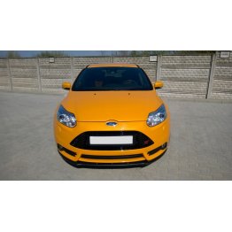 Накладка сплиттер на передний бампер вариант 3 на Ford Focus III ST